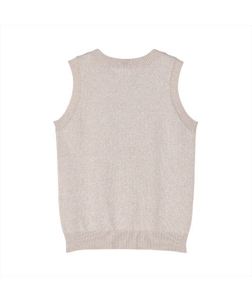 TOKYO SHIRTS（トウキョウシャツ）の「ボートネック レディースニットベスト（ベスト・レディース・ブラック/ベージュ/ネイビー・LL/M/L）」の7枚目の写真