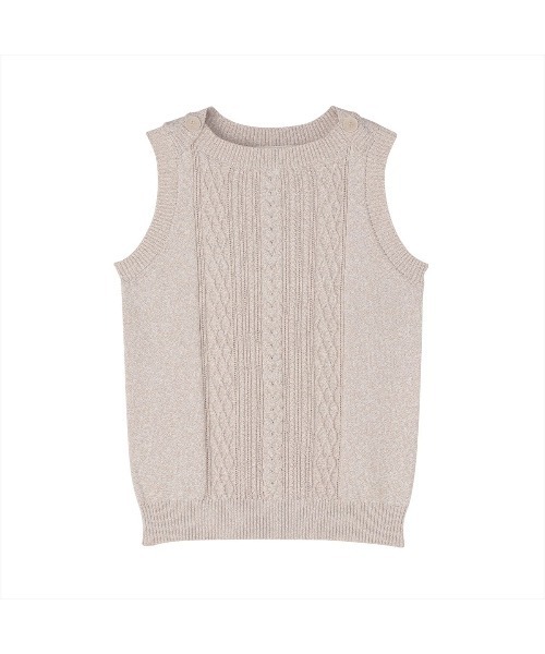 TOKYO SHIRTS（トウキョウシャツ）の「ボートネック レディースニットベスト（ベスト・レディース・ブラック/ベージュ/ネイビー・LL/M/L）」の6枚目の写真