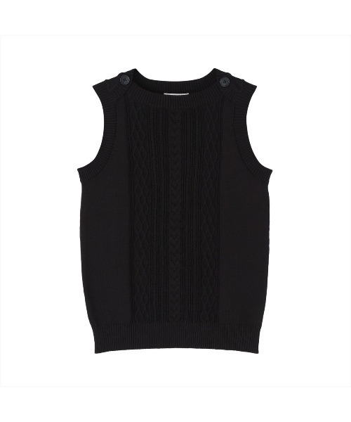 TOKYO SHIRTS（トウキョウシャツ）の「ボートネック レディースニットベスト（ベスト・レディース・ブラック/ベージュ/ネイビー・LL/M/L）」の13枚目の写真