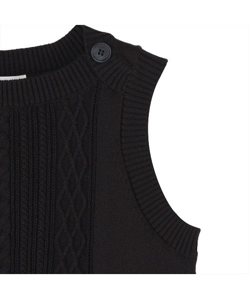 TOKYO SHIRTS（トウキョウシャツ）の「ボートネック レディースニットベスト（ベスト・レディース・ブラック/ベージュ/ネイビー・LL/M/L）」の16枚目の写真