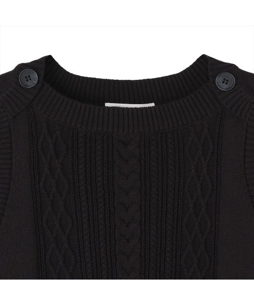 TOKYO SHIRTS（トウキョウシャツ）の「ボートネック レディースニットベスト（ベスト・レディース・ブラック/ベージュ/ネイビー・LL/M/L）」の15枚目の写真