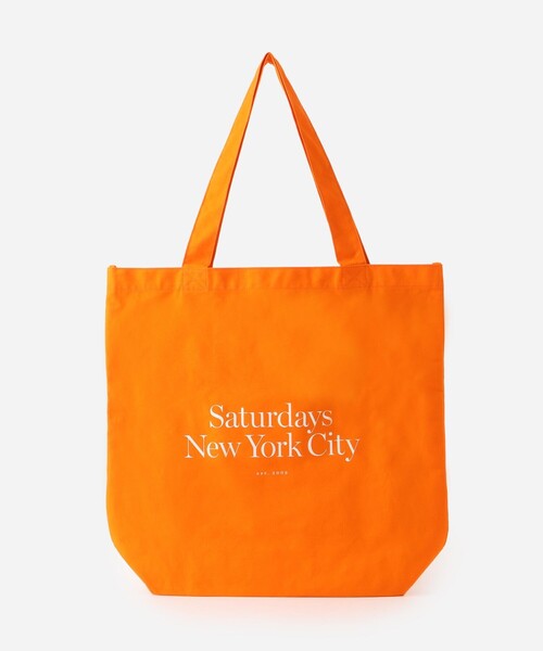 Saturdays NYC(サタデーズ ニューヨークシティ )の「Miller Standard Tote Bag(トートバッグ・メンズ・ミント/オレンジ/イエロー/ホワイト/ブラック・FREE)」の1枚目の写真