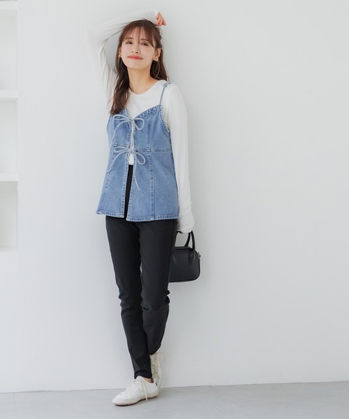 coca(coca)(コカ)の「【WEB限定セール】デニムキャミソールビスチェ(キャミソール・レディース・ブルー・S/L/M)」の5枚目の写真