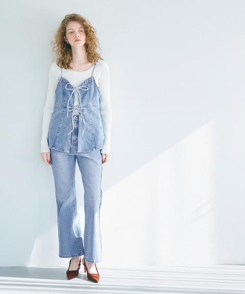 coca(coca)(コカ)の「【WEB限定セール】デニムキャミソールビスチェ(キャミソール・レディース・ブルー・S/L/M)」の10枚目の写真