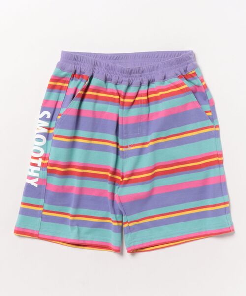 Smoothy(スムージー)の「Smoothy Multi border Shorts / スムージー マルチボーダーショーツ(その他パンツ・キッズ・マルチ・130/140/150/160)」の2枚目の写真