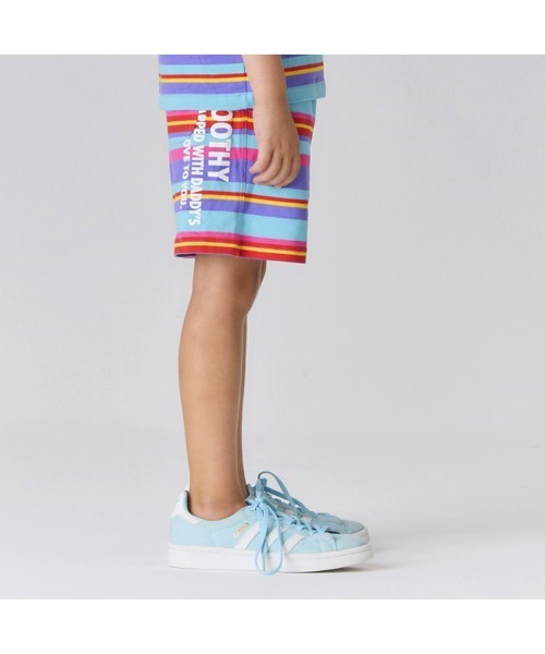 Smoothy(スムージー)の「Smoothy Multi border Shorts / スムージー マルチボーダーショーツ(その他パンツ・キッズ・マルチ・130/140/150/160)」の4枚目の写真