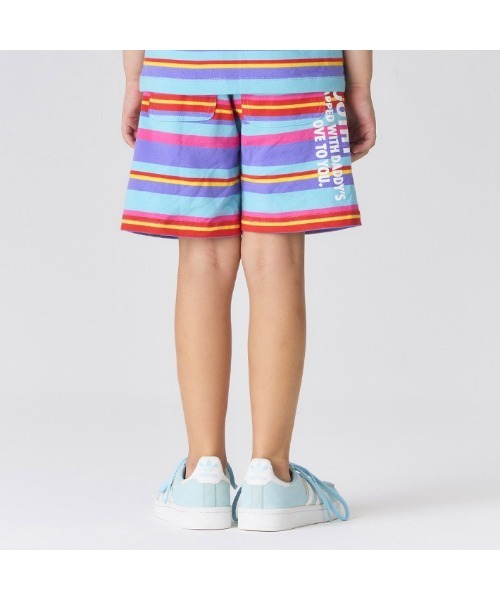 Smoothy(スムージー)の「Smoothy Multi border Shorts / スムージー マルチボーダーショーツ(その他パンツ・キッズ・マルチ・130/140/150/160)」の3枚目の写真