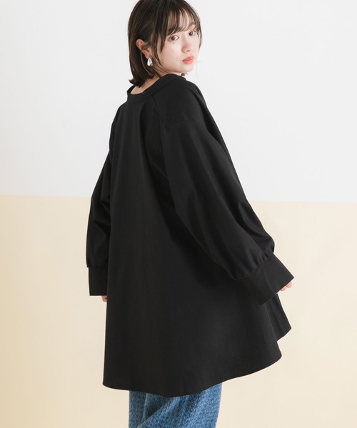 rectangle（レクタングル）の「フレアシャツワンピース（ワンピース・レディース・ブルー/ブラック/グレー/ベージュ・X-LARGE/LARGE/XX-LARGE/MEDIUM）」の20枚目の写真