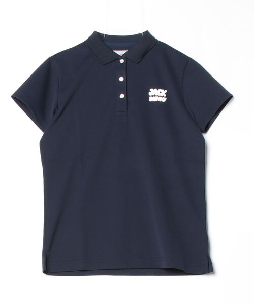 ALPEN / SPORTS DEPO SELECT（アルペンスポーツデポセレクト）の「ジャックバニー  ブリスターメッシュ ポロシャツ(半袖)（ポロシャツ・レディース・イエロー/ネイビー/ホワイト・S/M/L）」の3枚目の写真