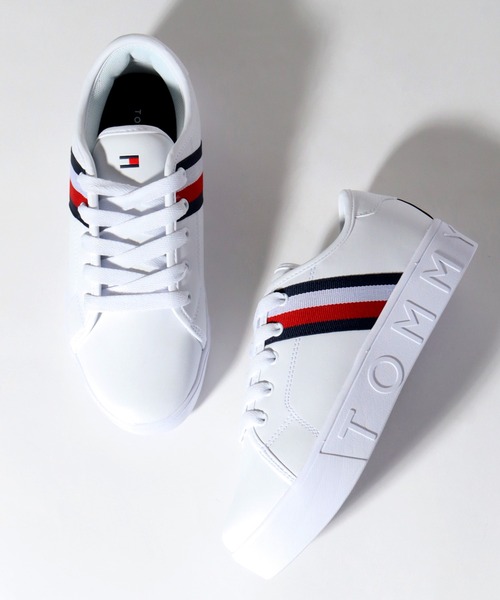TOMMY HILFIGER（トミーヒルフィガー）の「【TOMMY HILFIGER/トミーヒルフィガー】TH EVA PLATFORM/プラットフォーム ローカット スニーカー（スニーカー・レディース・ホワイト・23.5cm/23.0cm/22.5cm/24.0cm）」の8枚目の写真