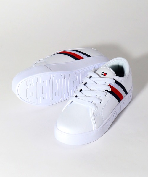 TOMMY HILFIGER（トミーヒルフィガー）の「【TOMMY HILFIGER/トミーヒルフィガー】TH EVA PLATFORM/プラットフォーム ローカット スニーカー（スニーカー・レディース・ホワイト・23.5cm/23.0cm/22.5cm/24.0cm）」の9枚目の写真