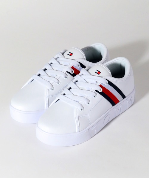 TOMMY HILFIGER（トミーヒルフィガー）の「【TOMMY HILFIGER/トミーヒルフィガー】TH EVA PLATFORM/プラットフォーム ローカット スニーカー（スニーカー・レディース・ホワイト・23.5cm/23.0cm/22.5cm/24.0cm）」の6枚目の写真