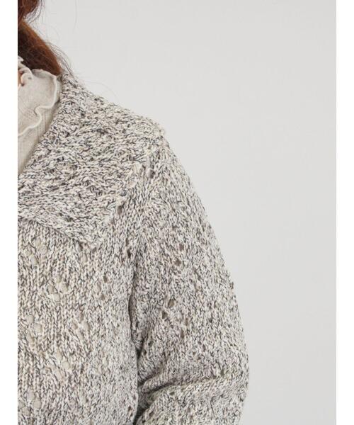 Samansa Mos2(サマンサ モスモス)の「テープヤーンラウンドカラーカーディガン(カーディガン/ボレロ・レディース・ベージュ/レッド/グリーン/ブラック・F)」の21枚目の写真