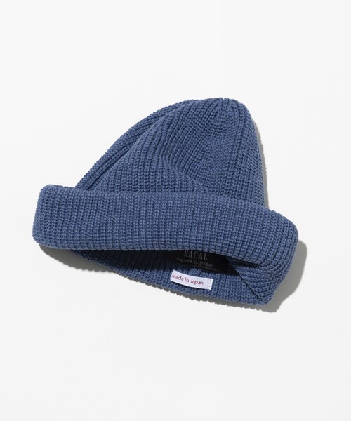 RACAL(ラカル)の「Racal/ラカル 別注 コットンリネン ロールニットキャップ/ビーニー(ニットキャップ/ビーニー・メンズ・ブラック/ブルー/オレンジ/ライトグレー/ベージュ・フリ-)」の4枚目の写真