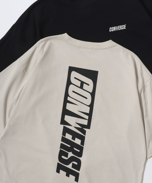 Lazar(ラザル)の「CONVERSE/コンバース COOLMAX/吸水速乾 バックプリント ロゴ ワンポイント 半袖Tシャツ/レディース メンズ(Tシャツ/カットソー・レディース・オートミール/ベージュ/ホワイト/ホワイト系その他/ピンク/ブルーグリーン/ブラック/ブルー・M/L/LL)」の5枚目の写真