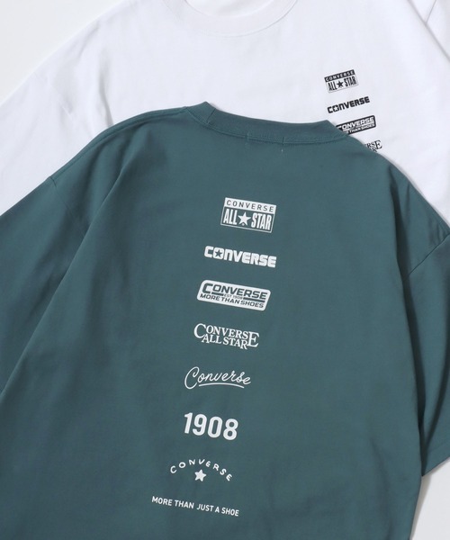 Lazar(ラザル)の「CONVERSE/コンバース COOLMAX/吸水速乾 バックプリント ロゴ ワンポイント 半袖Tシャツ/レディース メンズ(Tシャツ/カットソー・レディース・オートミール/ベージュ/ホワイト/ホワイト系その他/ピンク/ブルーグリーン/ブラック/ブルー・M/L/LL)」の7枚目の写真