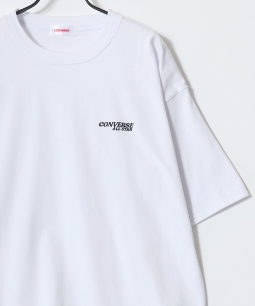 Lazar(ラザル)の「CONVERSE/コンバース COOLMAX/吸水速乾 バックプリント ロゴ ワンポイント 半袖Tシャツ/レディース メンズ(Tシャツ/カットソー・レディース・オートミール/ベージュ/ホワイト/ホワイト系その他/ピンク/ブルーグリーン/ブラック/ブルー・M/L/LL)」の9枚目の写真