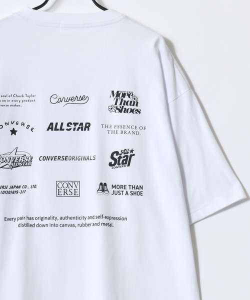 Lazar(ラザル)の「CONVERSE/コンバース COOLMAX/吸水速乾 バックプリント ロゴ ワンポイント 半袖Tシャツ/レディース メンズ(Tシャツ/カットソー・レディース・オートミール/ベージュ/ホワイト/ホワイト系その他/ピンク/ブルーグリーン/ブラック/ブルー・M/L/LL)」の10枚目の写真