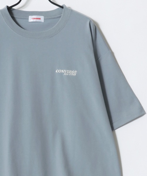 Lazar(ラザル)の「CONVERSE/コンバース COOLMAX/吸水速乾 バックプリント ロゴ ワンポイント 半袖Tシャツ/レディース メンズ(Tシャツ/カットソー・レディース・オートミール/ベージュ/ホワイト/ホワイト系その他/ピンク/ブルーグリーン/ブラック/ブルー・M/L/LL)」の11枚目の写真