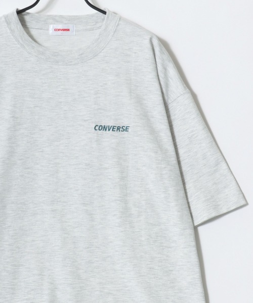 Lazar(ラザル)の「CONVERSE/コンバース COOLMAX/吸水速乾 バックプリント ロゴ ワンポイント 半袖Tシャツ/レディース メンズ(Tシャツ/カットソー・レディース・オートミール/ベージュ/ホワイト/ホワイト系その他/ピンク/ブルーグリーン/ブラック/ブルー・M/L/LL)」の21枚目の写真