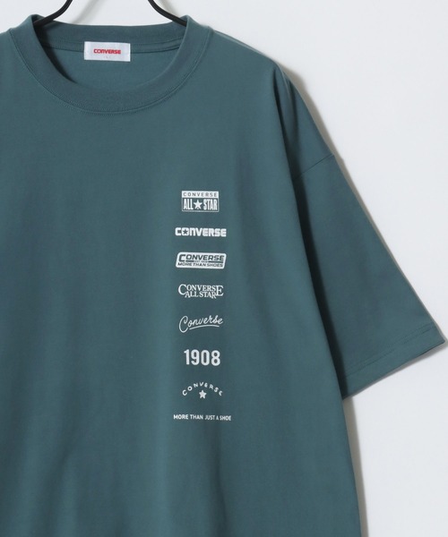 Lazar(ラザル)の「CONVERSE/コンバース COOLMAX/吸水速乾 バックプリント ロゴ ワンポイント 半袖Tシャツ/レディース メンズ(Tシャツ/カットソー・レディース・オートミール/ベージュ/ホワイト/ホワイト系その他/ピンク/ブルーグリーン/ブラック/ブルー・M/L/LL)」の15枚目の写真
