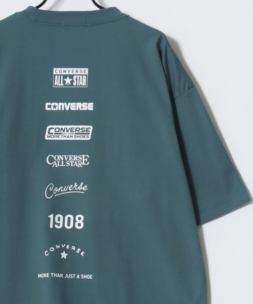 Lazar(ラザル)の「CONVERSE/コンバース COOLMAX/吸水速乾 バックプリント ロゴ ワンポイント 半袖Tシャツ/レディース メンズ(Tシャツ/カットソー・レディース・オートミール/ベージュ/ホワイト/ホワイト系その他/ピンク/ブルーグリーン/ブラック/ブルー・M/L/LL)」の16枚目の写真