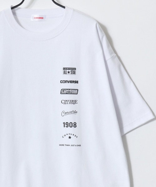 Lazar(ラザル)の「CONVERSE/コンバース COOLMAX/吸水速乾 バックプリント ロゴ ワンポイント 半袖Tシャツ/レディース メンズ(Tシャツ/カットソー・レディース・オートミール/ベージュ/ホワイト/ホワイト系その他/ピンク/ブルーグリーン/ブラック/ブルー・M/L/LL)」の13枚目の写真