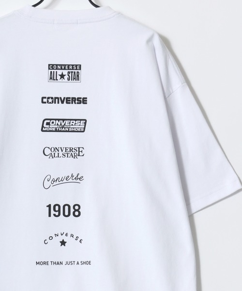 Lazar(ラザル)の「CONVERSE/コンバース COOLMAX/吸水速乾 バックプリント ロゴ ワンポイント 半袖Tシャツ/レディース メンズ(Tシャツ/カットソー・レディース・オートミール/ベージュ/ホワイト/ホワイト系その他/ピンク/ブルーグリーン/ブラック/ブルー・M/L/LL)」の14枚目の写真