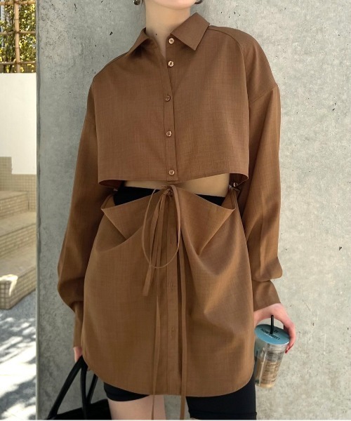 Ameri（アメリ）の「MANY WAY LINEN LIKE SHIRT（シャツ/ブラウス