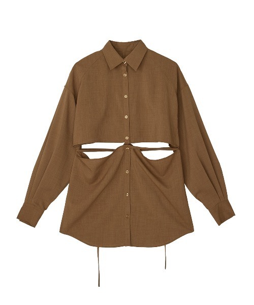 Ameri(アメリ)の「MANY WAY LINEN LIKE SHIRT(シャツ/ブラウス・レディース・ホワイト/キャメル/ピンク・FREE)」の17枚目の写真