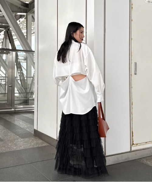 AMERI｜アメリ　リネンコットン　ブラウス MANY WAY LINEN LIKE SHIRT（シャツ&frasl;ブラウス）｜Ameri（アメリ）の