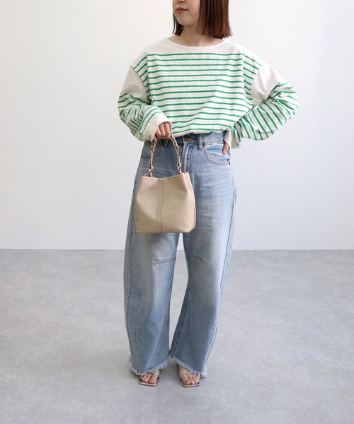 編み込みハンドル2wayショルダーバッグ（ショルダーバッグ