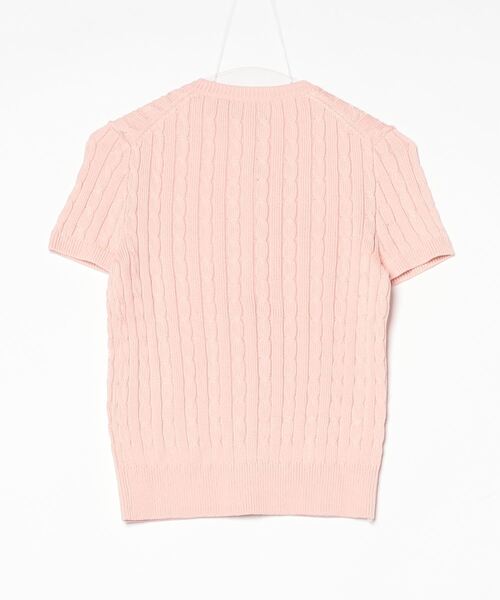 ⭐新品未使用 ⭐️大人気ポロラルフローレン ショートスリーブケーブルニットモカ L ポロ ラルフ ローレン POLO RALPH LAUREN ケーブルニット