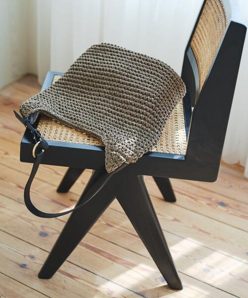 RODE SKO（ロデスコ）の「ワンハンドルペーパートートバッグ（トートバッグ・レディース・グレー/キャメル・ONE）」の2枚目の写真