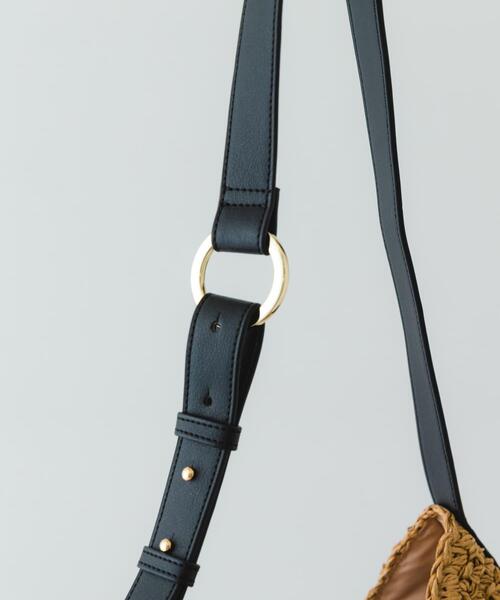 RODE SKO（ロデスコ）の「ワンハンドルペーパートートバッグ（トートバッグ・レディース・グレー/キャメル・ONE）」の14枚目の写真