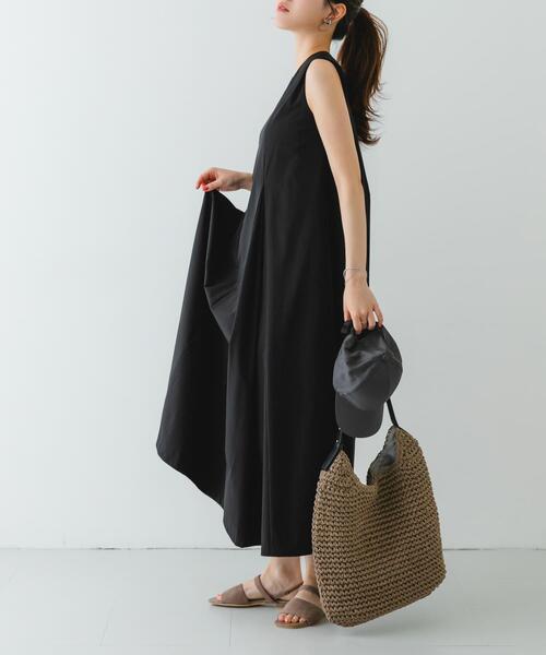 RODE SKO（ロデスコ）の「ワンハンドルペーパートートバッグ（トートバッグ・レディース・グレー/キャメル・ONE）」の18枚目の写真