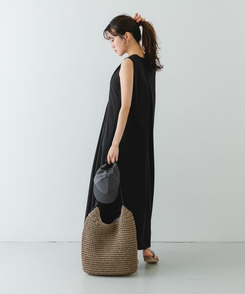 RODE SKO（ロデスコ）の「ワンハンドルペーパートートバッグ（トートバッグ・レディース・グレー/キャメル・ONE）」の19枚目の写真