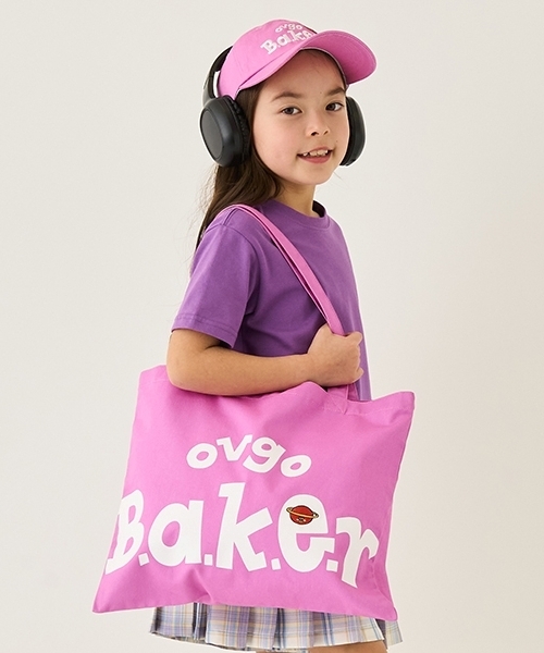 minimal（ミニマル）の「【ovgo B.a.k.e.r】トートバッグ（トートバッグ・キッズ・オレンジ/ベージュ/ミント/ホワイト系/ライラック・F）」の4枚目の写真