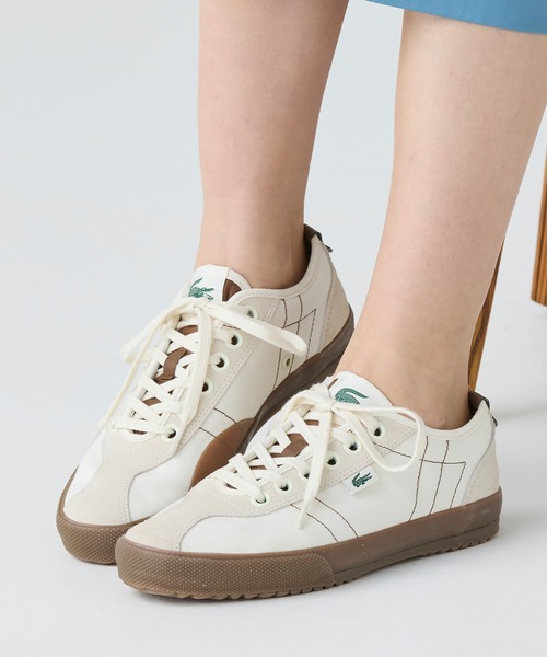 LACOSTE（ラコステ）の「レディース BACKSLAM 125 2 CFA（スニーカー・レディース・ピンク/オフホワイト・24.0cm/24.5cm/23.5cm/23.0cm/22.5cm）」の20枚目の写真