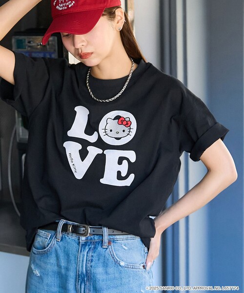 franche lippee - 【期間限定】フランシュリッペ×ハローキティ　コラボBIG Ｔシャツ タグ付き新品 ハローキティコラボ】ポイント刺繍長袖Tシャツ（Tシャツ