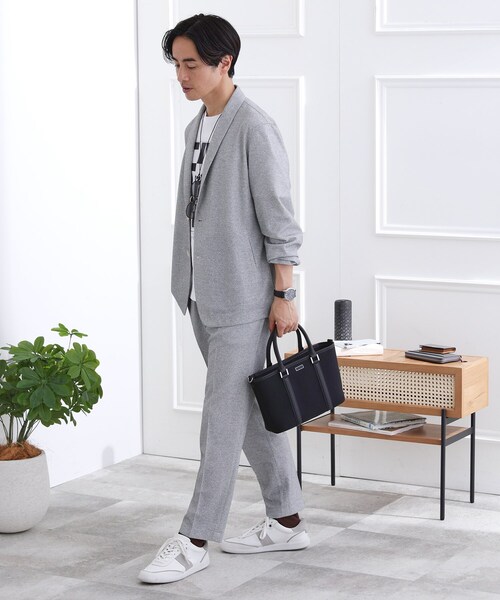 TAKEO KIKUCHI（タケオキクチ）の「スポンディッシュ ミニトート（トートバッグ・メンズ・ブラック/ブラウン系その他/ライトブルー・00）」の18枚目の写真