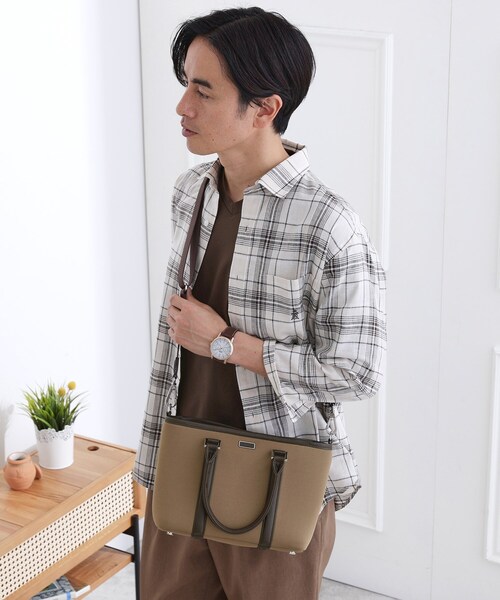 TAKEO KIKUCHI（タケオキクチ）の「スポンディッシュ ミニトート（トートバッグ・メンズ・ブラック/ブラウン系その他/ライトブルー・00）」の11枚目の写真