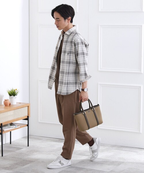 TAKEO KIKUCHI（タケオキクチ）の「スポンディッシュ ミニトート（トートバッグ・メンズ・ブラック/ブラウン系その他/ライトブルー・00）」の10枚目の写真