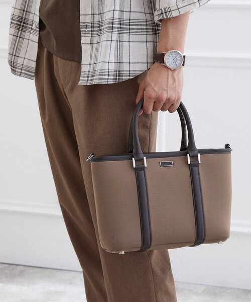 TAKEO KIKUCHI（タケオキクチ）の「スポンディッシュ ミニトート（トートバッグ・メンズ・ブラック/ブラウン系その他/ライトブルー・00）」の9枚目の写真