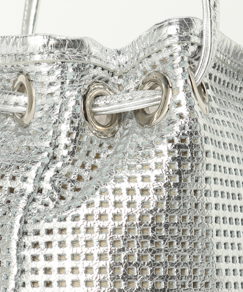 marco masi(マルコマージ)の「MARCO MASI / マルコマージ MINI MESH BAG(ハンドバッグ・レディース・シルバー・FREE)」の3枚目の写真