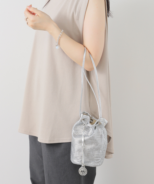 marco masi(マルコマージ)の「MARCO MASI / マルコマージ MINI MESH BAG(ハンドバッグ・レディース・シルバー・FREE)」の9枚目の写真