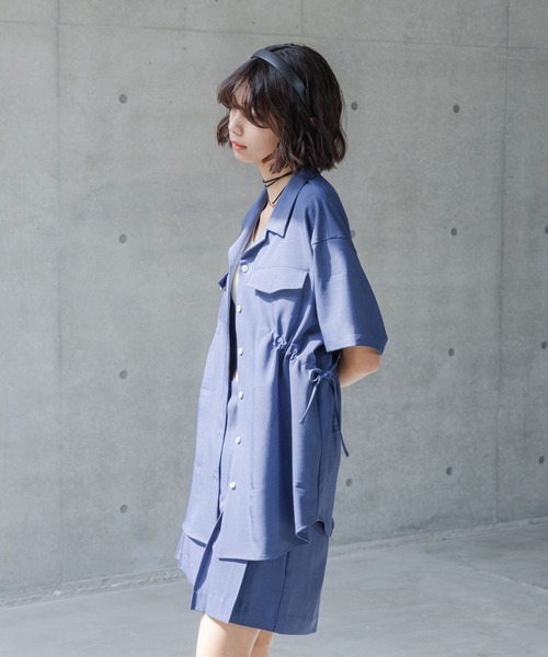 PAGEBOY(ページボーイ)の「ウエストドロストカイキンシャツ(Tシャツ/カットソー・レディース・オフホワイト/ブルー/ブラック・FREE)」の22枚目の写真