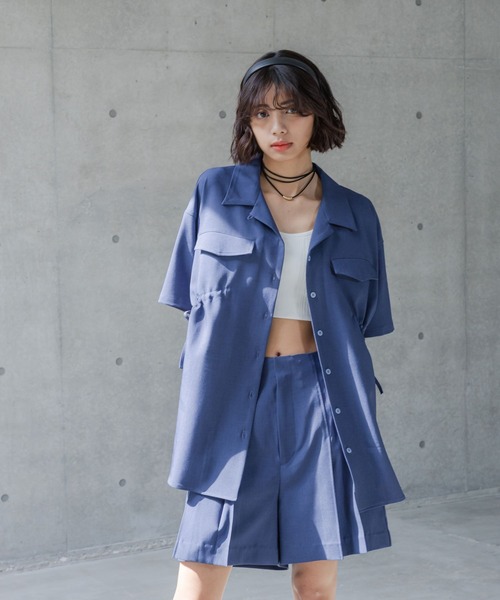 PAGEBOY(ページボーイ)の「ウエストドロストカイキンシャツ(Tシャツ/カットソー・レディース・オフホワイト/ブルー/ブラック・FREE)」の21枚目の写真