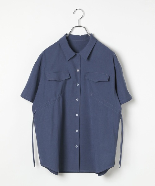 PAGEBOY(ページボーイ)の「ウエストドロストカイキンシャツ(Tシャツ/カットソー・レディース・オフホワイト/ブルー/ブラック・FREE)」の17枚目の写真