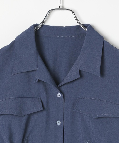 PAGEBOY(ページボーイ)の「ウエストドロストカイキンシャツ(Tシャツ/カットソー・レディース・オフホワイト/ブルー/ブラック・FREE)」の13枚目の写真